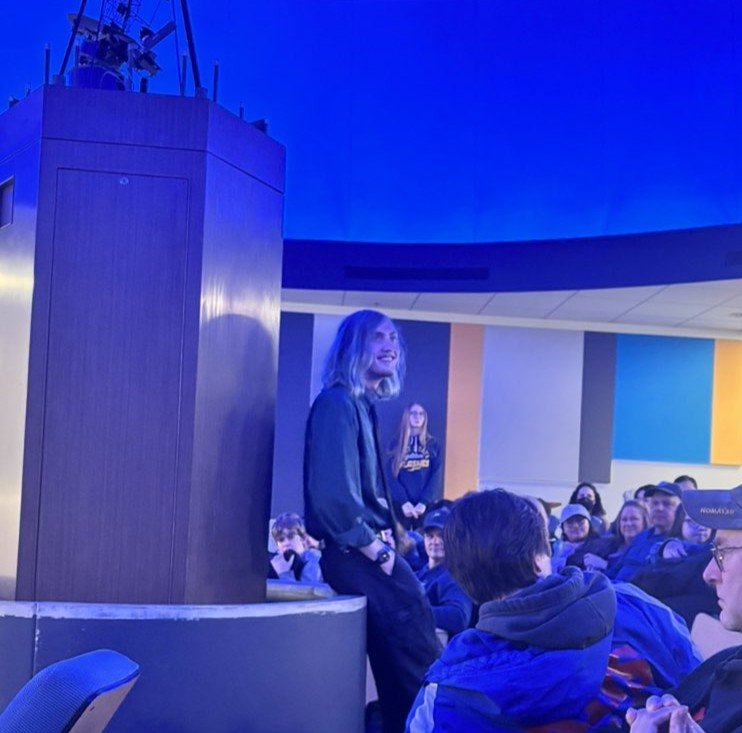 Myself performing a program at the KSU Planetarium